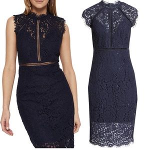 Bardot Lace Sheath Dress